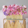 A whimsical and enchanting display of flowers designed to capture the magical