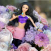 Extravagant arrangement with premium flowers in a velvet box. Barbie themed. Kimora