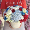 Mix of flowers in a vase