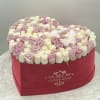 Faith and white roses mixed together  in our signature heart shaped