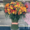 Our signature standing bouquet in the colors of autumn and with cute