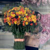 Autumn edition of our signature standing bouquet of fresh flowers
