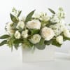 Create a serene and timeless atmosphere with our Fresh Linen Box Bouquet