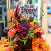 Feeling spooky with this autumnal creation. This arrangement is a designer choice