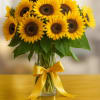 Bring pure sunshine indoors with our Golden Radiance bouquet. A vibrant collection