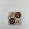 Maggie Lyon&rsquo;s milk and white chocolate-covered cookies, with rainbow explosion decorations. Made