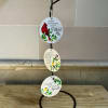 New! A thermal printed spinner with songbirds. 

Text Reads: &quot;When tomorrow starts