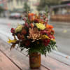 Celebrate the season of gratitude with our &quot;Harvested Blessings&quot; Thanksgiving floral arrangement.