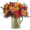 Embrace the charm of autumn&#039;s majestic meadow with this heartfelt bouquet, presented
