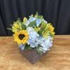 Brighten someone&#039;s day with the cheerful charm of Golden Skies. This arrangement