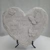 Keep the memory of a loved one close with this heart-shaped concrete