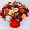 The Red Velvet Logo box consists of two dozen deep silky red