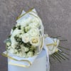 Classic and serene, Ivory Grace is a luxurious bouquet of white roses