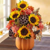 With its chic &amp; charming gold leaf detail, our original pumpkin