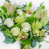 Embrace the elegance of simplicity with our Monochromatic Green Floral Arrangement. This