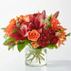Capturing the colors of fall foliage, the Crimson Leaves Bouquet is an