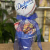 Takis , hot Cheetos , Dr Pepper and snickers in basket 