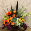 Type of Flowers: Green hydrangeas, sunflowers, roses, sembyrium Orquide, dendrobium orchid greens