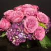 An exquisite bouquet of 12-18 large and beautiful  roses in shades