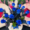 Unveil the captivating allure of Mystic Blue, an exquisite arrangement featuring the