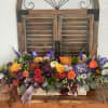Dark and deep fall colors flowers. Perfect centerpiece size for a long