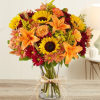 Inspired by the colorful charm of the European countryside,  autumn bouquet