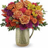 Celebrate the essence of fall with this abundant bouquet of autumnal roses