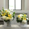 Send this flower arrangement for pure peace and caring and convey your