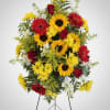This radiant standing spray, thoughtfully designed by your Willoughby Florist, brings warmth