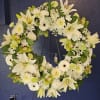 Sympathy wreath available in a variety of colors