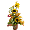 Brighten any space with the rustic charm of the Golden Harvest Sunflower