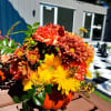 An Autumn themed collection of flowers in the mosrt charming lil&#039; keepsake