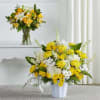 This gloriously golden sympathy set features traditional arrangements meant for celebrating the