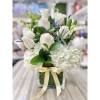 My Beach Rose Flower Arrangement: Beautiful and elegant arrangement accented with white