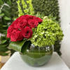 My Birthday Flower Bouquet: 8&acirc;&sup2; Fish bowl vase filled with bouquet of