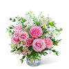 Experience the charm of Pink Parisian Blooms, a delightful flower arrangement that
