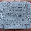 CEMENT STEPPING STONE WITH METAL STAND