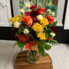 This bright fall arrangement is perfect for any occasion. Birthday, anniversary, I&#039;m