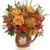 Capture the beauty of cascading fall leaves with this heartwarming rose bouquet