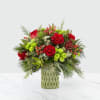 Elevate your holiday celebration with our vibrant arrangement that not only captures