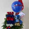 This beautiful arrangement is composed of fresh red roses that symbolize love