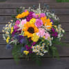 Oh! One of our favorite bouquets of all time! Bright, colorful, happy