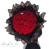 100 Long Stem Ecuadorian-Quality Red Roses.
Wrapped in luxe-wrapping. An absolute head turner.
