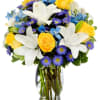 The gorgeous white Asiatic lilies grab your attention right away, but they