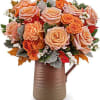 The Cider &amp; Clay Pitcher Bouquet brings cozy autumn charm to any