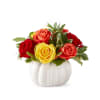 A modern take on classic pumpkin d&eacute;cor, this bouquet is the perfect