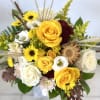 Brighten your space with the enchanting Golden Harvest Arrangement by Westford Florist
