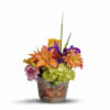 This flower bouquet is like the magical sunset and will look great