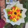Roses and sunflowers 