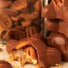 Our signature, turtle-shaped shells come filled with a soft, nearly liquid caramel
